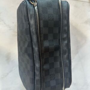 Stylish Black Checkered Men's Bag